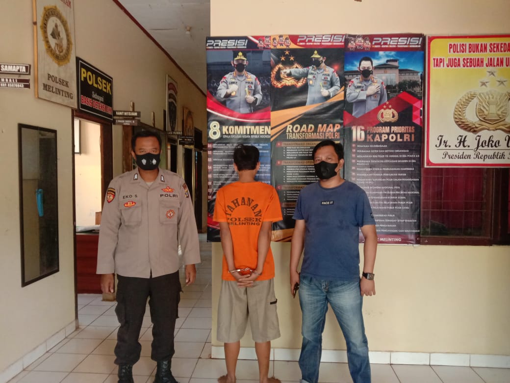 Seorang Pemuda Diamankan Polisi, Setelah Kedapatan Mencuri Motor