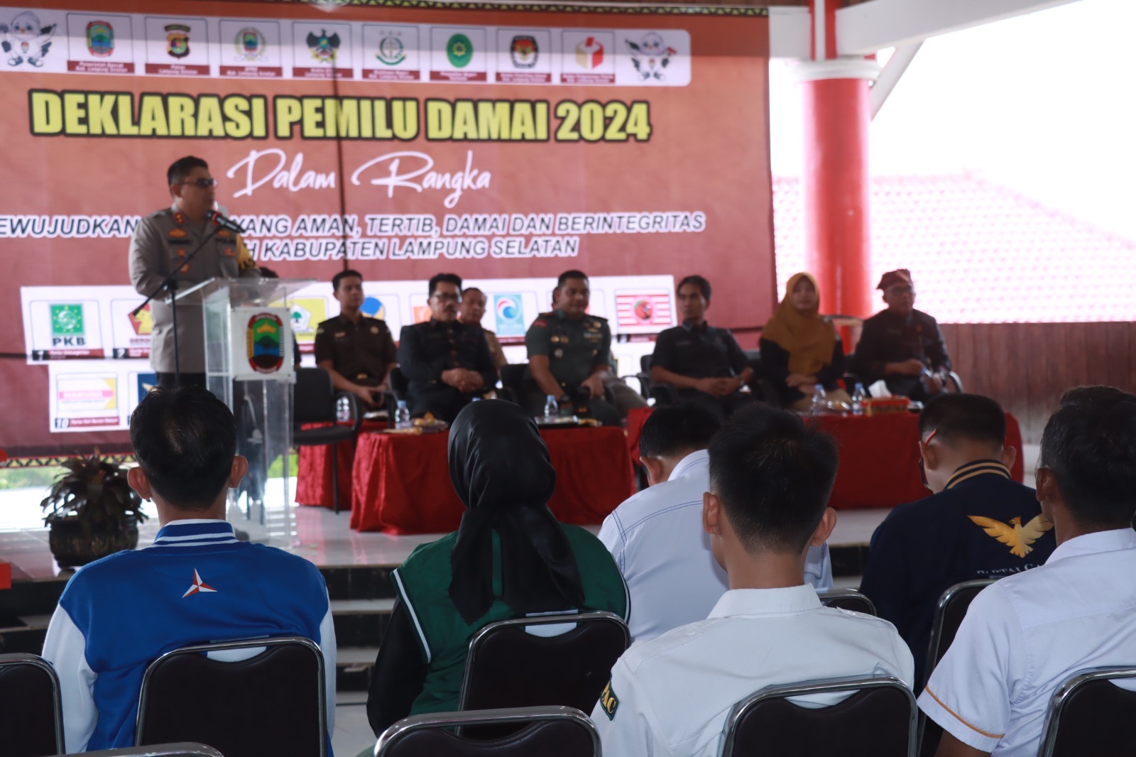 Polres Lampung Selatan Gelar Deklarasi Pemilu Damai 2024