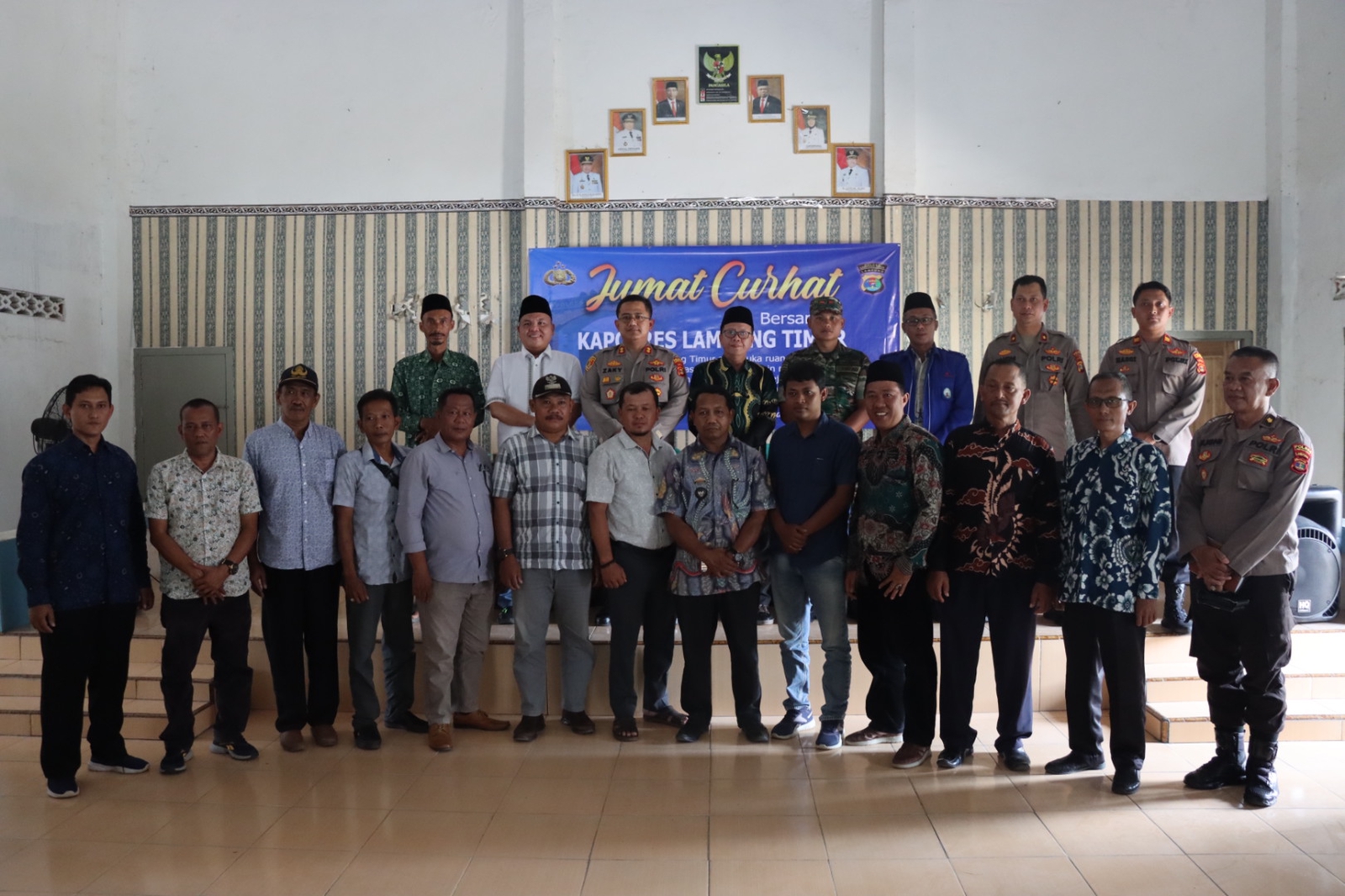 Kapolres Lamtim Dengarkan Keluhan Masyarakat Batanghari Nuban Melalui Kegiatan Jum'at Curhat