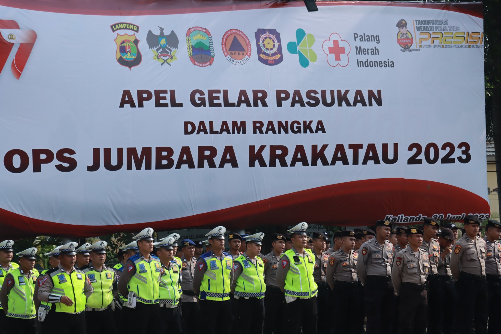 Gelar Pasukan Pengamanan Jumbara PMR Tk Nasional ke-IX Tahun 2023