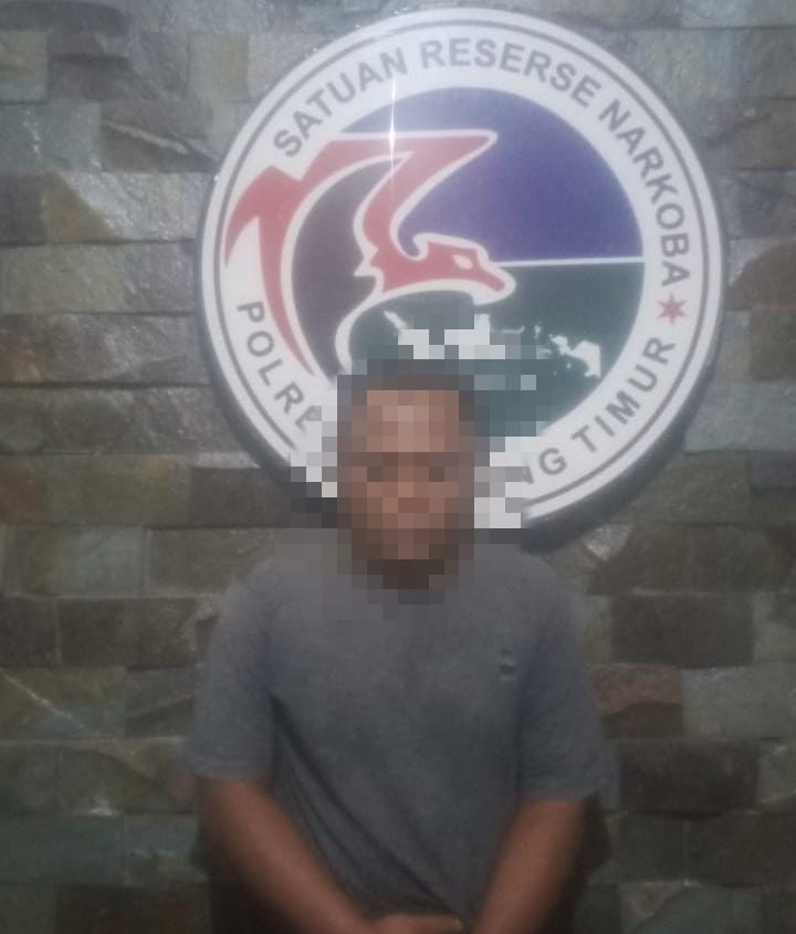 Seorang Pria Ditangkap Polres Lampung Timur Karena Kedapatan Gunakan Narkoba
