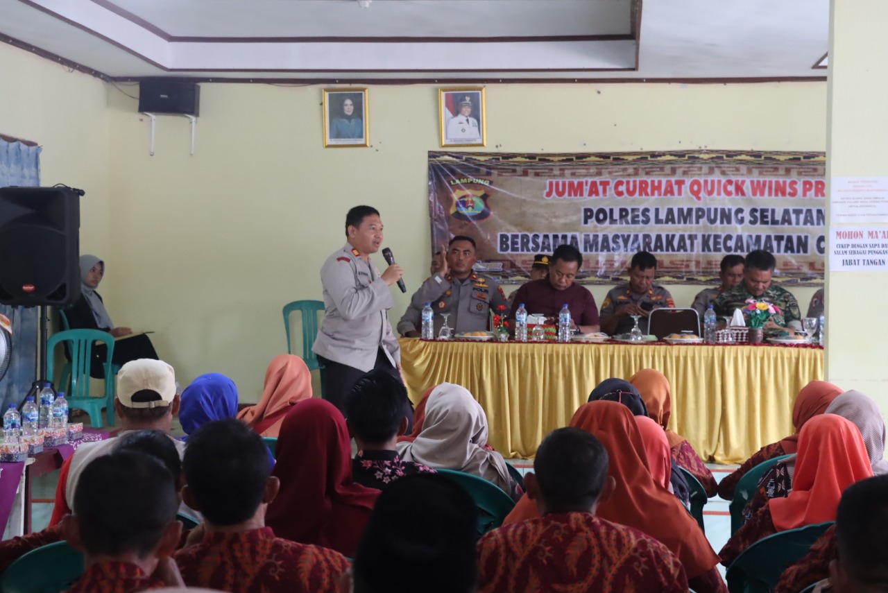 Jumat Curhat di Kec. Candipuro, Warga Candipuro akan pasang CCTV jadi solusi menekan kejahatan di Candipuro