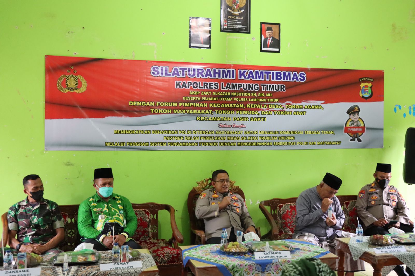 Hadir Ditengah Masyarakat, Kapolres Lampung Timur Kunjungi Pasir Sakti
