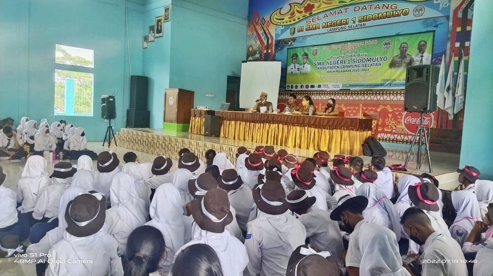 Pelajar Anti Hoax, Polres Lampung Selatan Sosialisasikan Ke SMAN 1 Sidomulyo