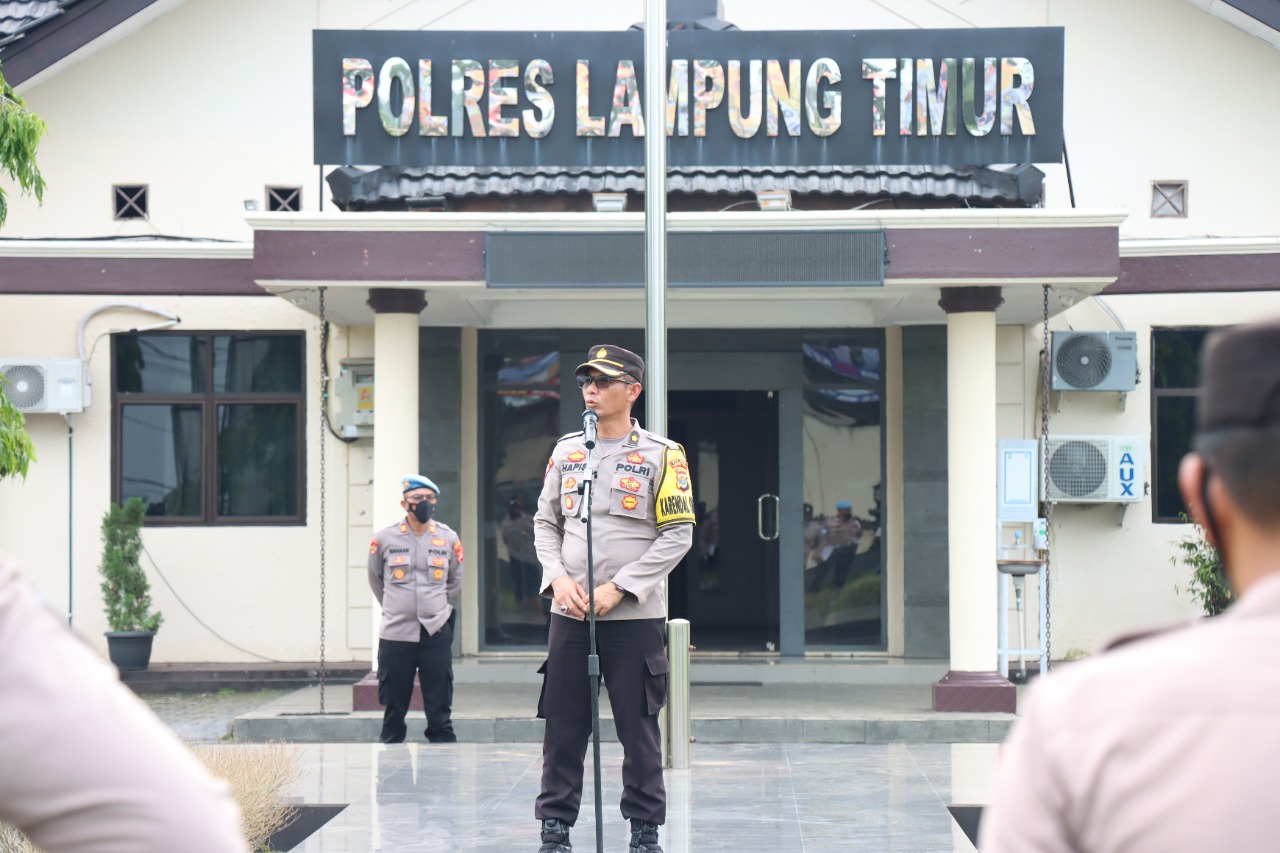 Jelang Pemilu Serentak 2024, Polres Lampung Timur Bentuk Tim Dalmas Inti Dan Dalmas Kerangka