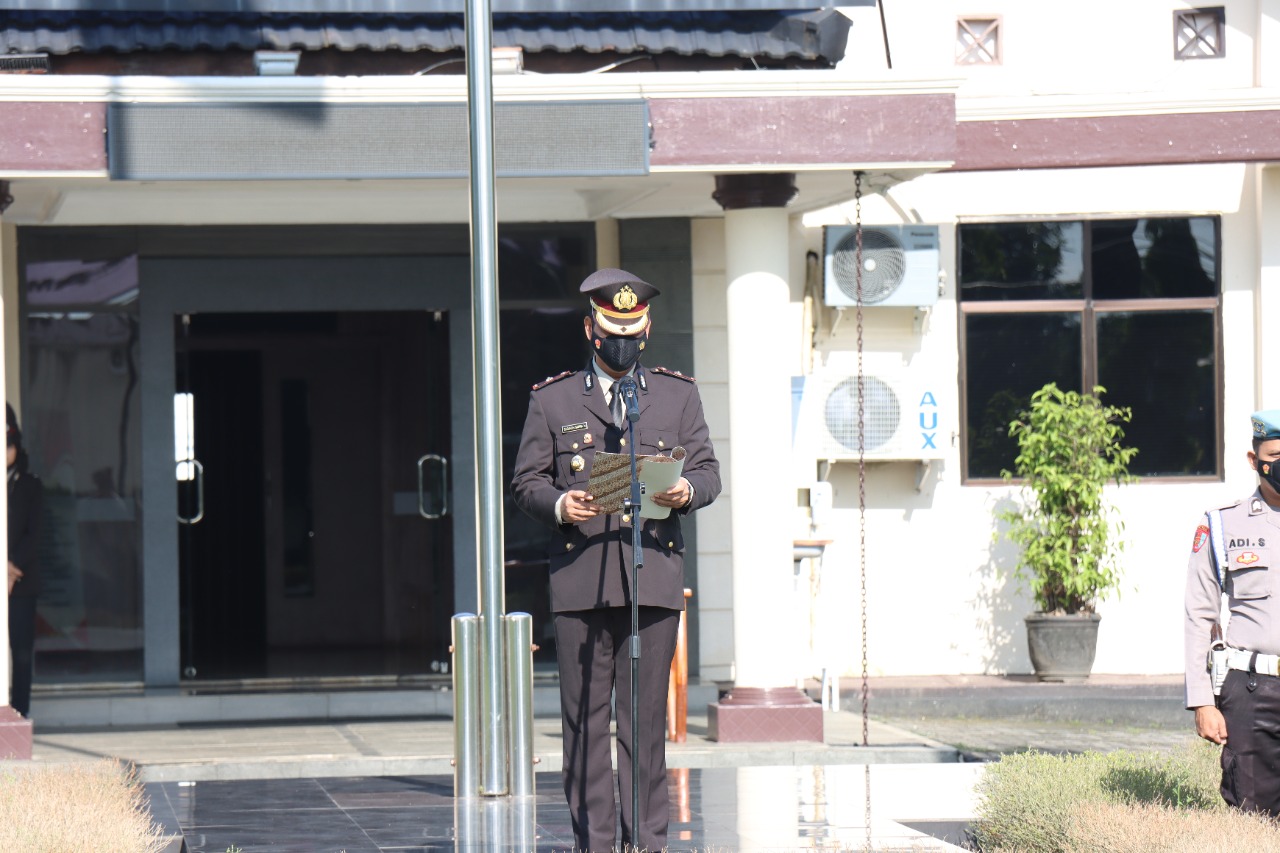 Peringati Hari Kesaktian Pancasila, Polres Lampung Timur Laksanakan Upacara