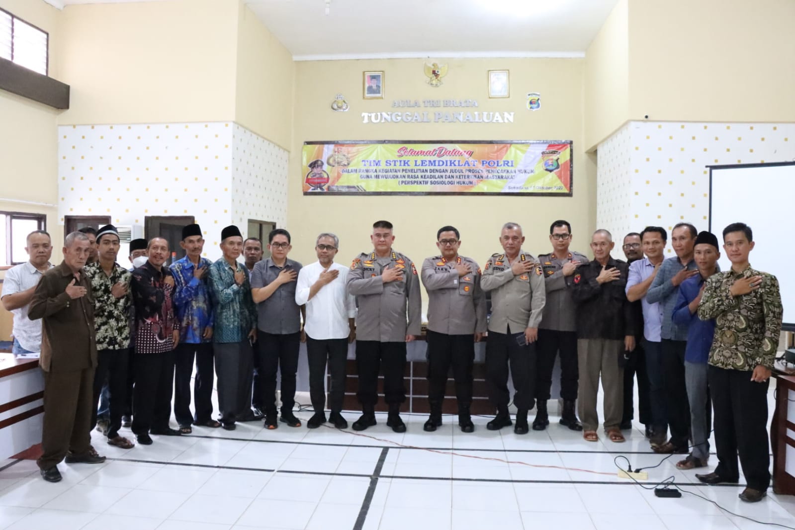 STIK Lemdiklat Polri, Lakukan Penelitian Di Polres Lampung Timur