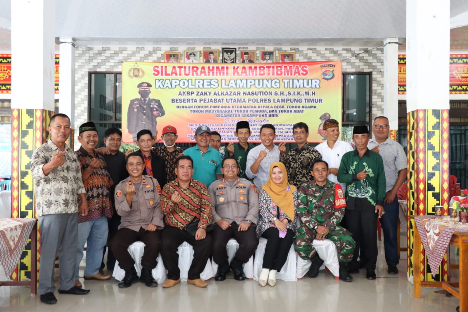 Kapolres Lampung Timur Gelar Silaturahmi Kamtibmas Di Sekampung Udik