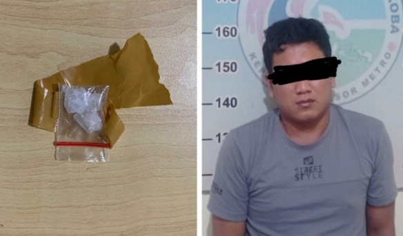 Satpam SD di Lamtim Ditangkap Usai Beli Sabu di Pesawaran