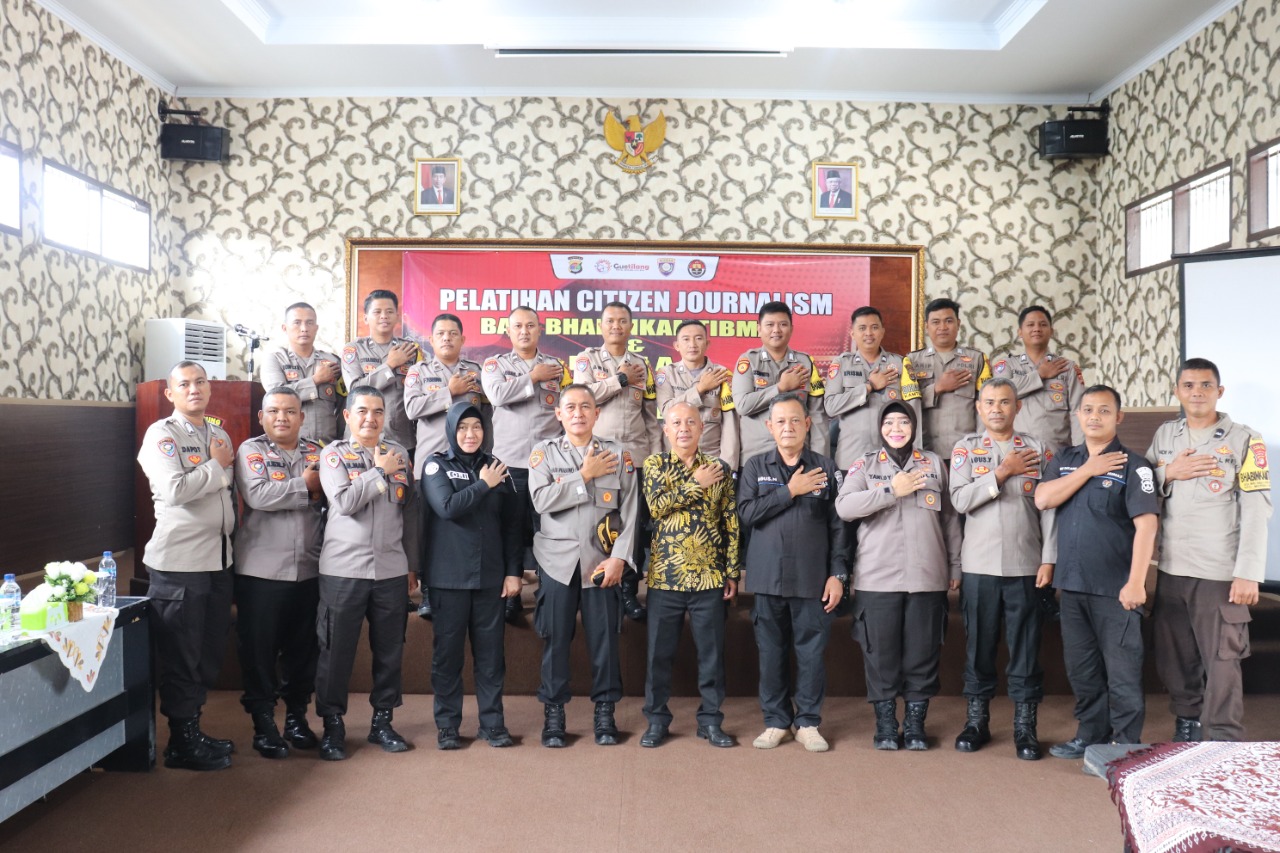 Bhabinkamtibmas Polres Lampung Selatan terima pelatihan Citizen Journalism