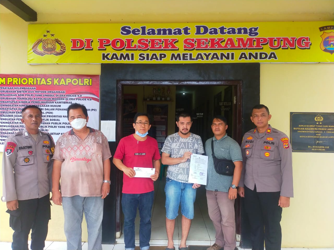 Polsek Sekampung Selesaikan Perkara Secara 'Restorative Justice'