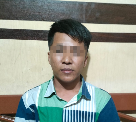 3 jam setelah bacok korban, 	J (28) ditangkap Polsek Kalianda