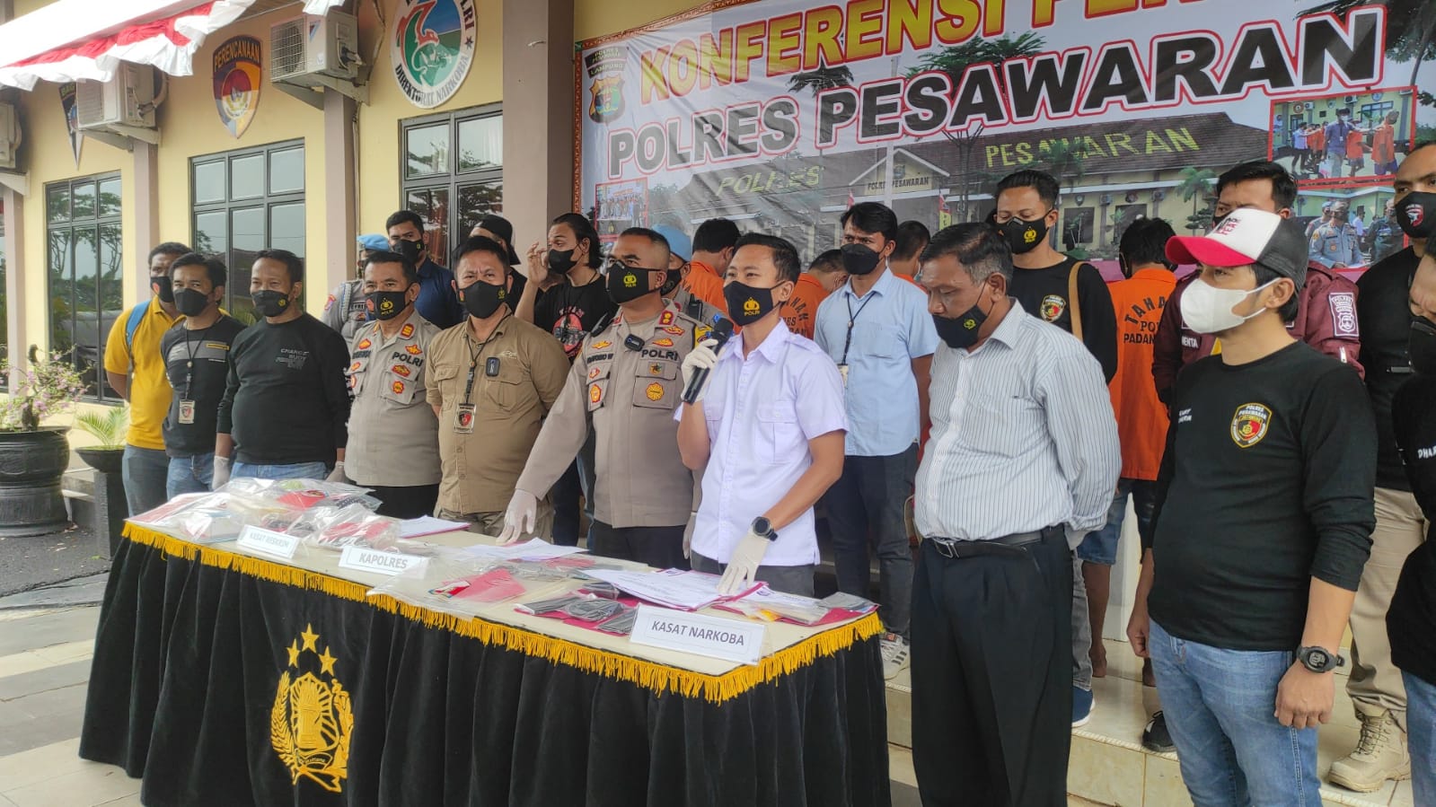 Sat Narkoba Polres Pesawaran Ungkap Hasil Penangkapan Penyalahgunaan Narkotika