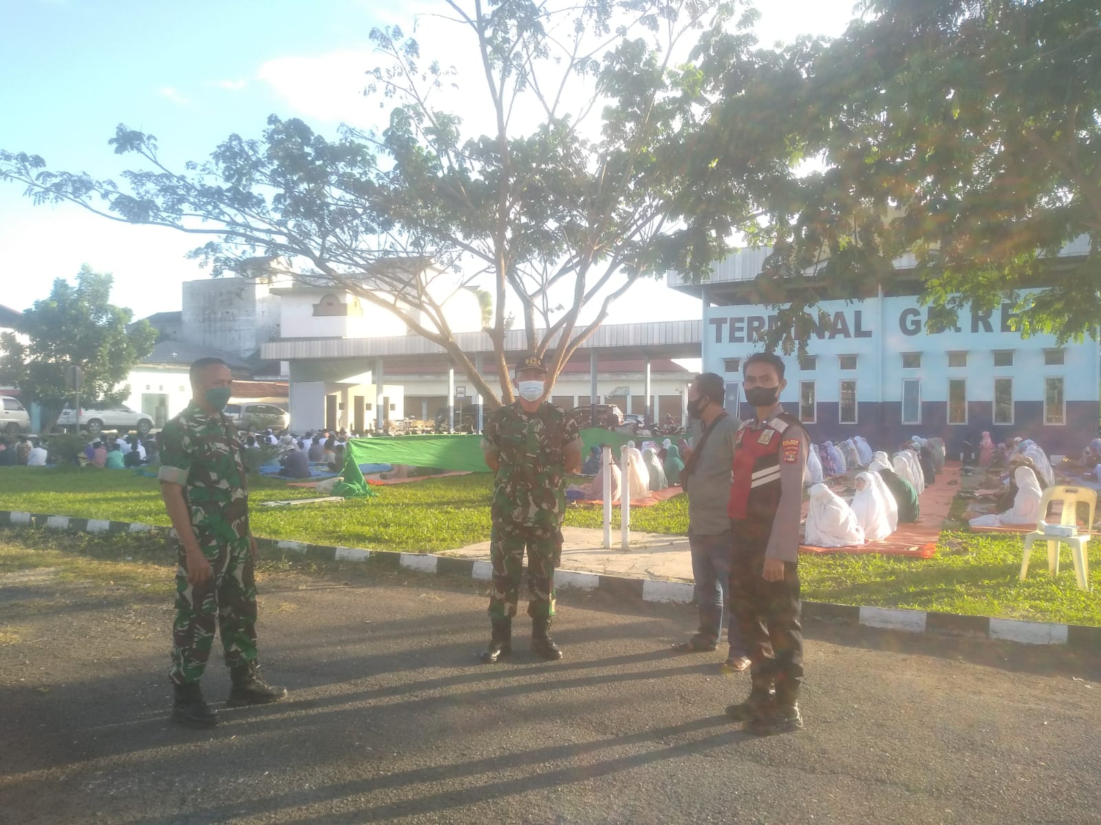 Personil Polres Pringsewu Laksanakan Pengamanan  jalannya Sholat Idhul Adha 1443 H 2022