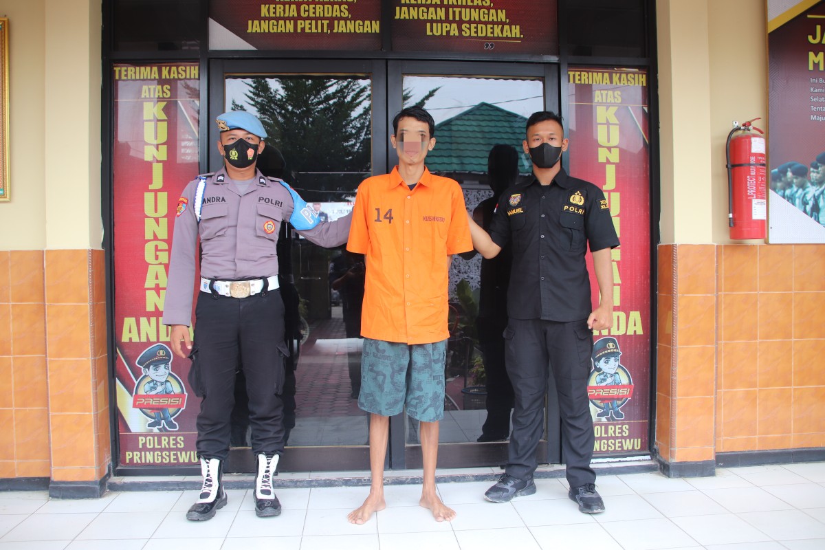 Satnarkoba Polres Pringsewu Ringkus Pengedar Narkotika, 6 Paket Sabu Disita