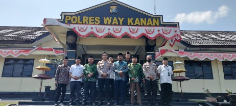 Kapolres dan Ketua PCNU Sepakat Ciptakan Kamtibmas Kondusif di Way Kanan