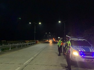 Cegah Laka Lantas, Satlantas Polres Way Kanan Lakukan Patroli di Jalinsum