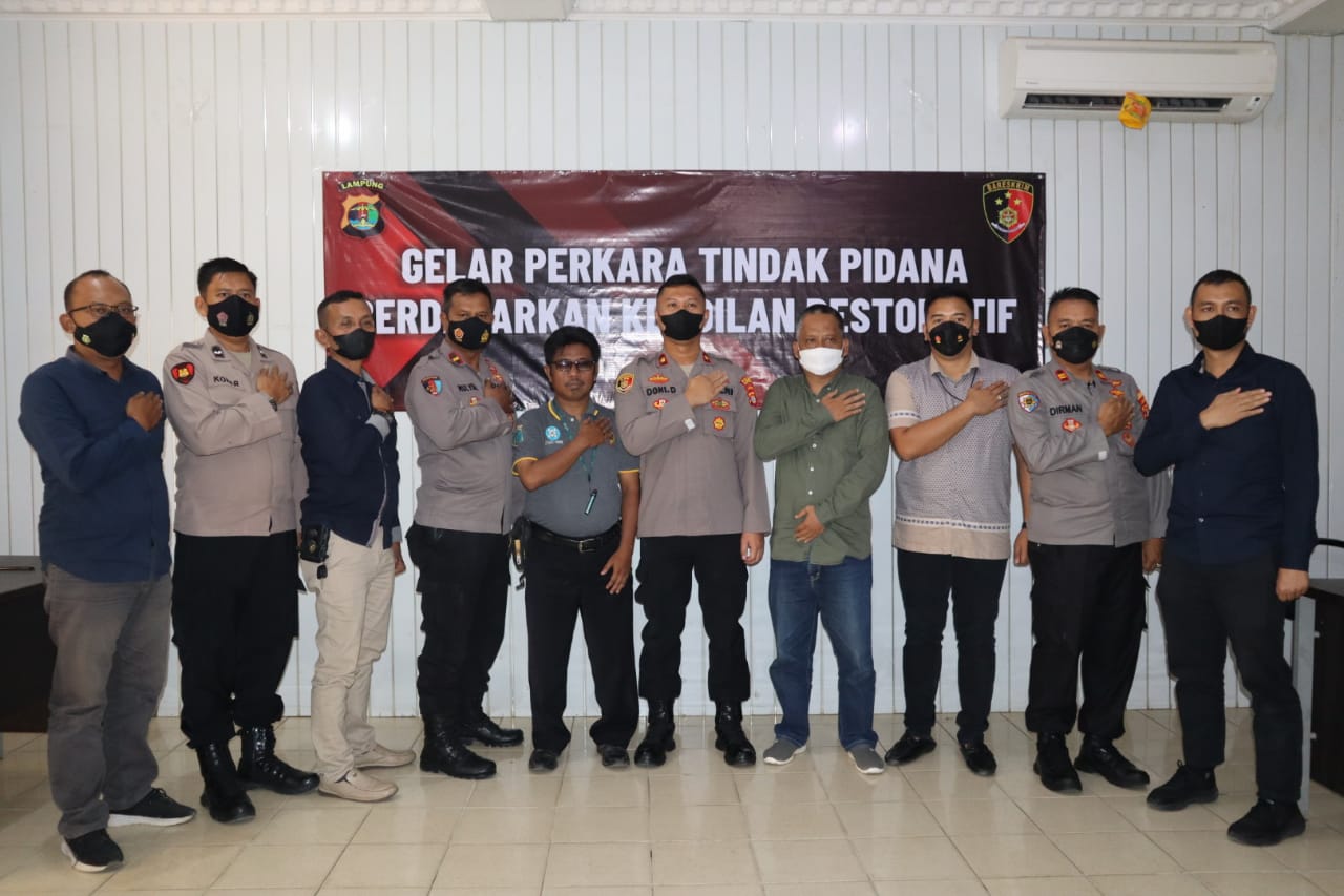Polres Pringsewu Hentikan Penyelidikan Kasus Perbuatan Tidak Menyenangkan Lewat  Restoratif Justice