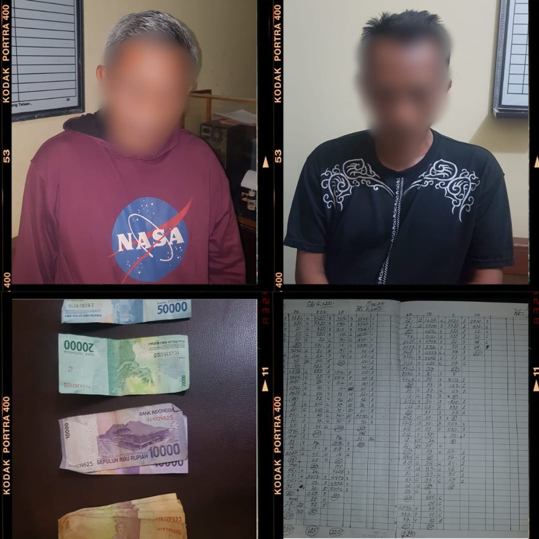 Polisi kembali menggerebek salah satu rumah yang dijadikan tempat transaksi judi togel