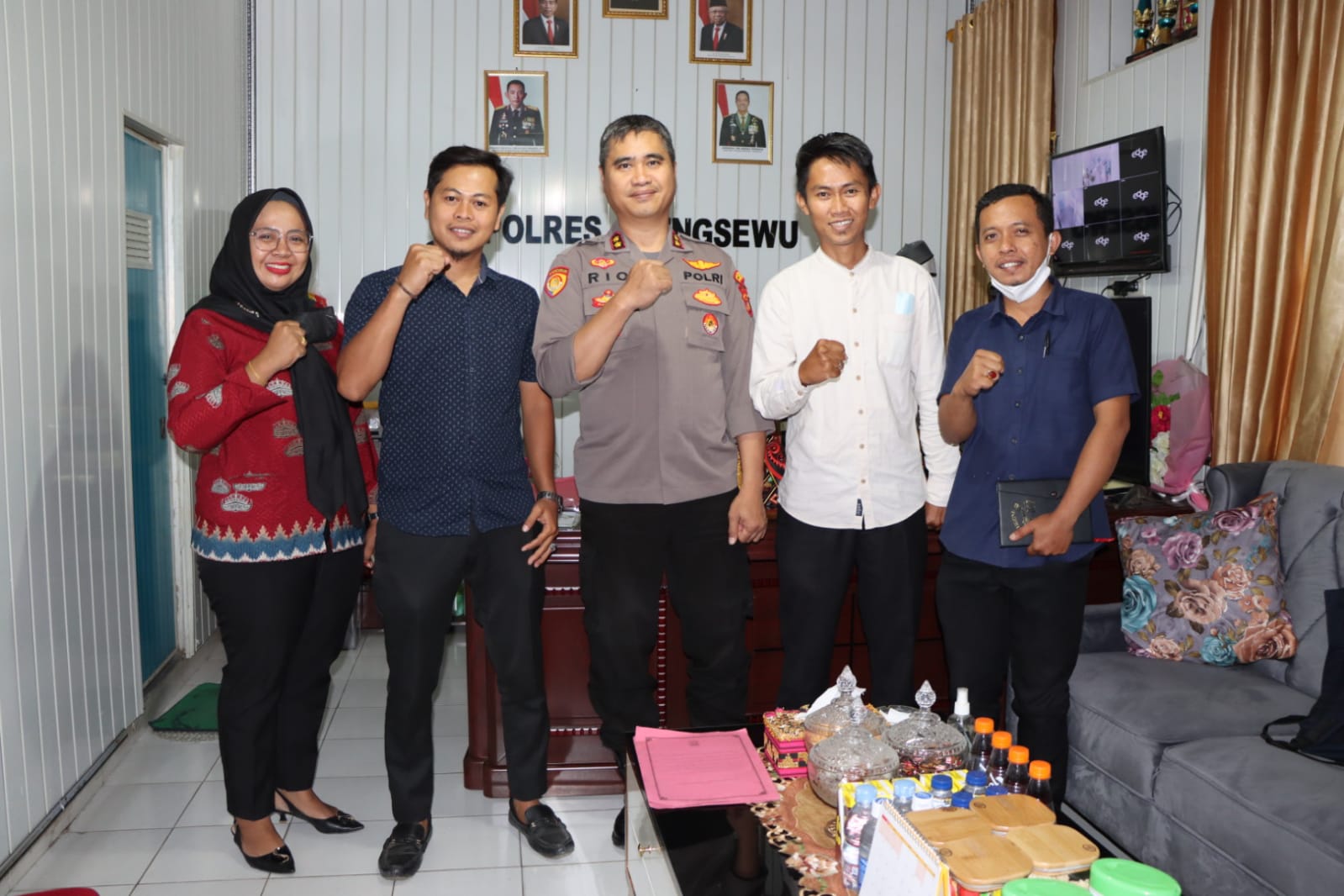 Kapolres Pringsewu Terima Kunjungan Audiensi Pengurus KAHMI Pringsewu