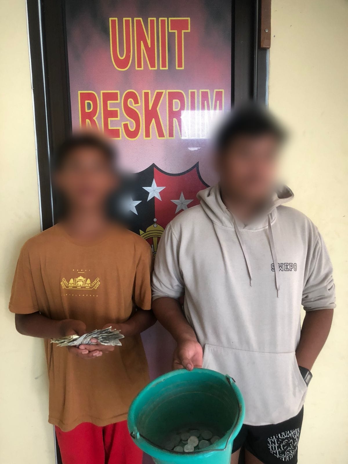 Tekab 308 Polsek Gedong Tataan Polres Pesawaran mengamankan 2 pelaku parkir liar