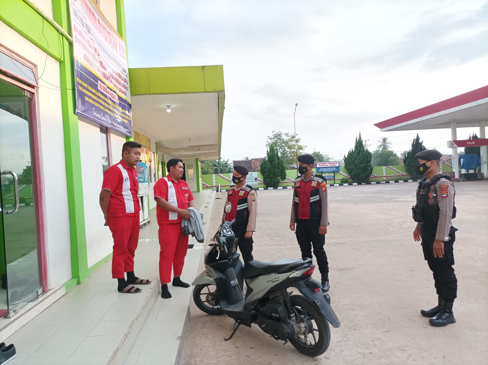 Pasca Pengumuman Kenaikan BBM, Polres Tulang Bawang Barat Monitoring SPBU