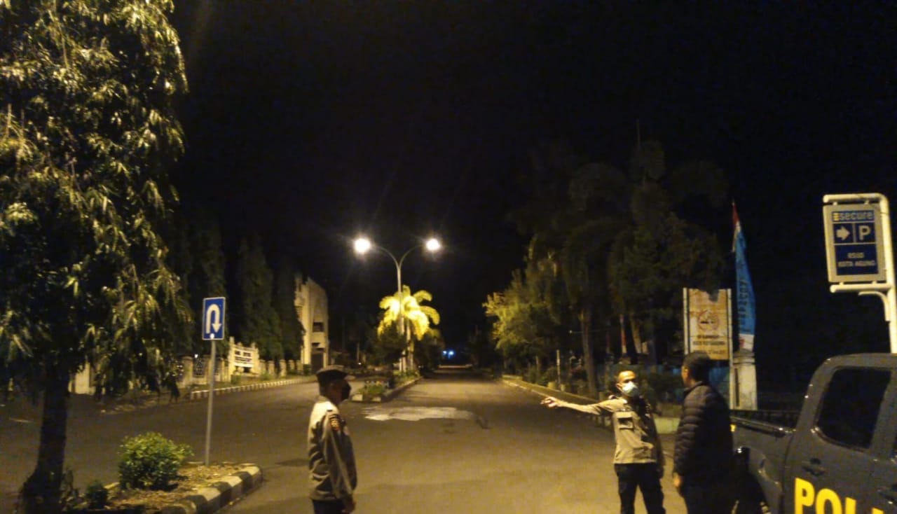 Tindak Lanjuti Informasi Balap Liar, Polsek Kota Agung Patroli Area Islamic Center Tanggamus