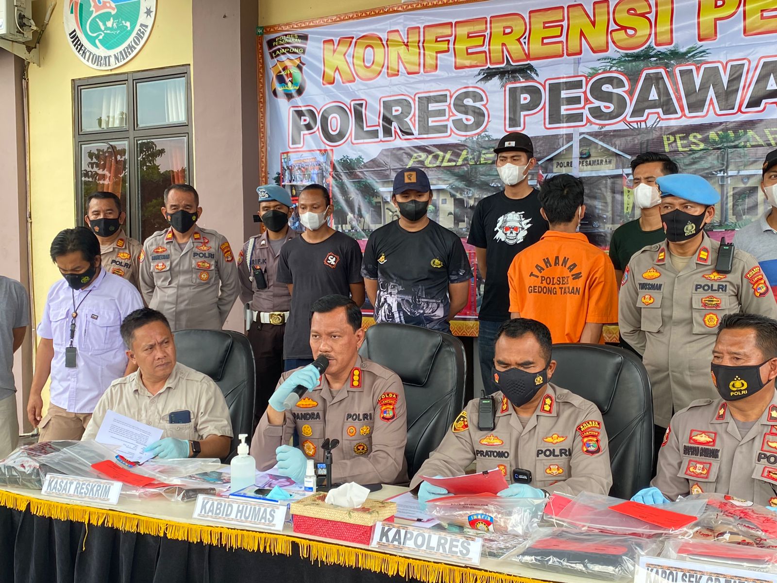 Kurang dari 24 jam, Polres Pesawaran Berhasil Tangkap Pelaku Pembunuhan Remaja Wanita