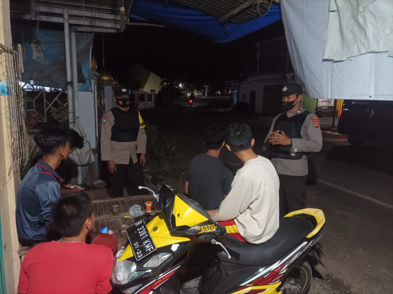 Cegah Kenakalan Remaja, Bhabinkamtibmas Polres Pesawaran Berikan Himbauan Kamtibmas