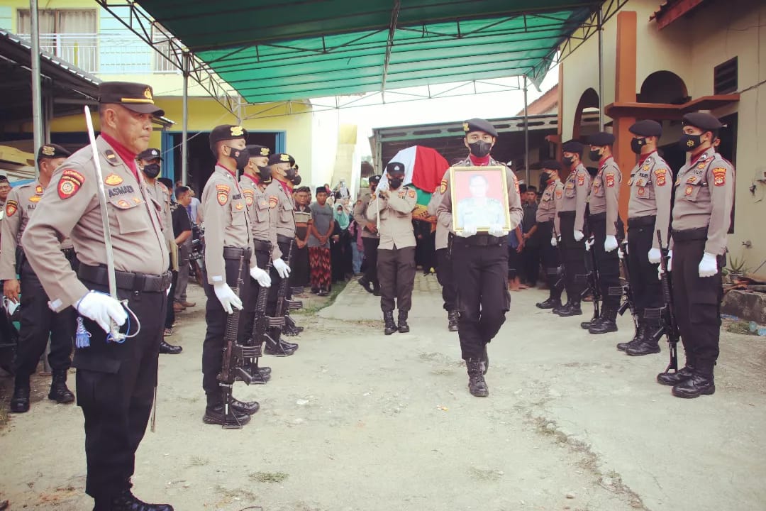 Polres Pringsewu Gelar Apel Persada pemakaman Alm AKP Rasmin Sulaiman Effendi
