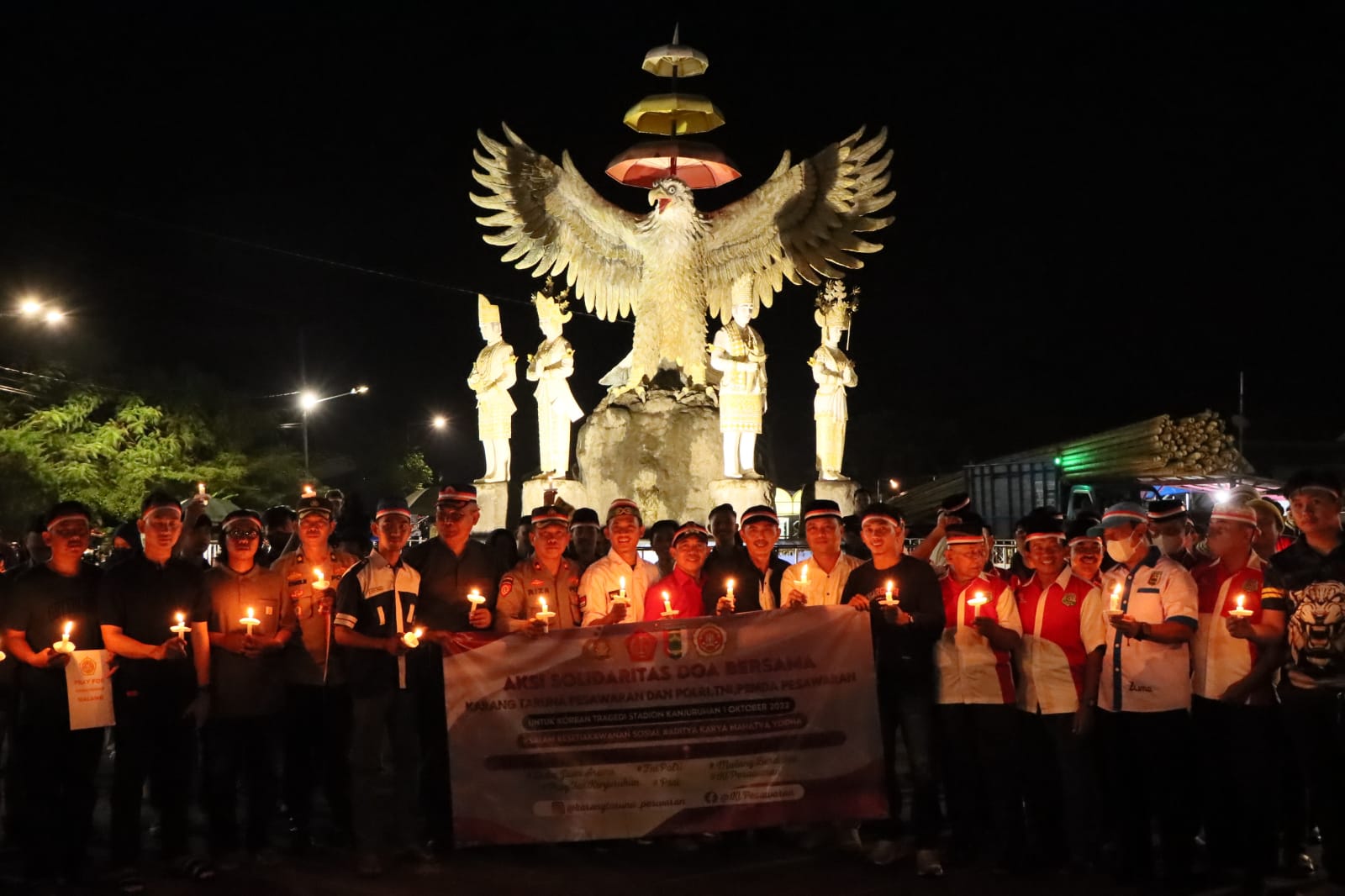 Polres Pesawaran Gelar Doa Bersama untuk korban tragedi Stadion Kanjuruhan Malang