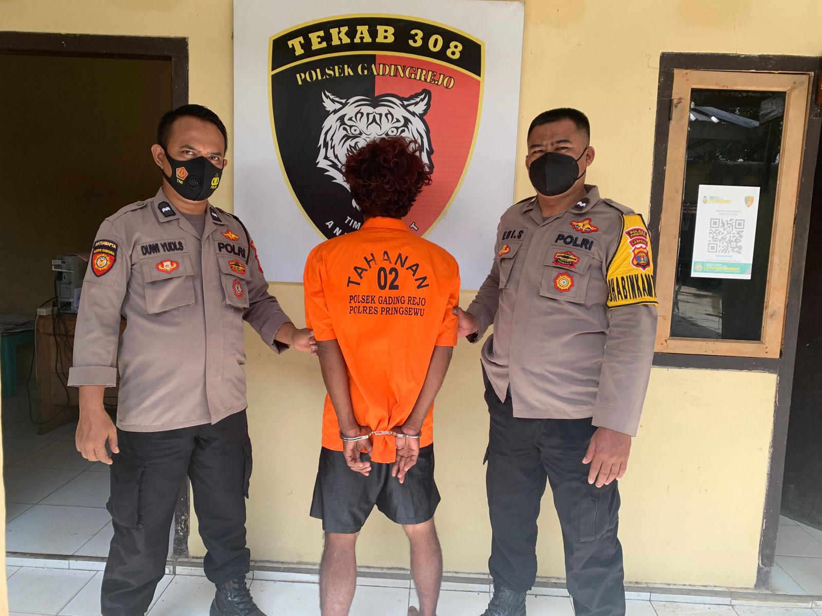 Polsek Gadingrejo Ringkus Pelaku Pembobol Rumah Warga Di Wonosari