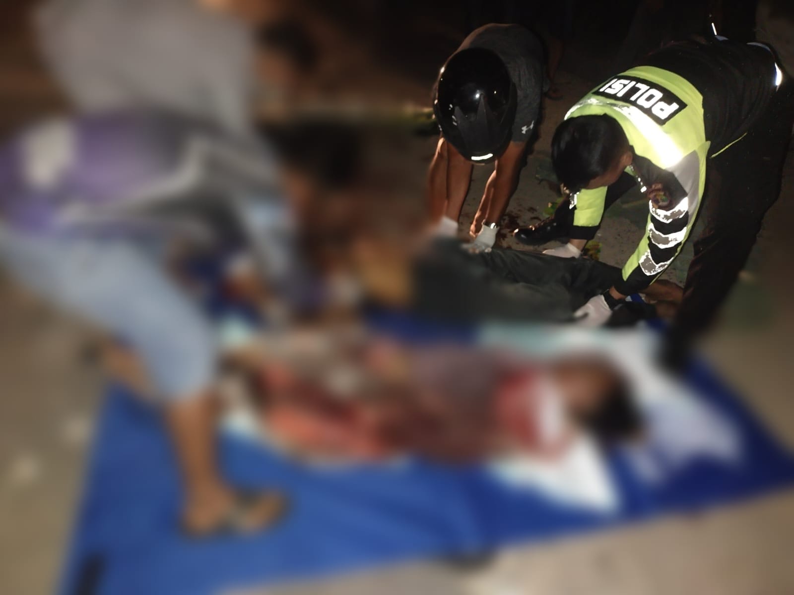 Satlantas Polres Mesuji Melakukan Evakuasi Korban Tabrak Lari