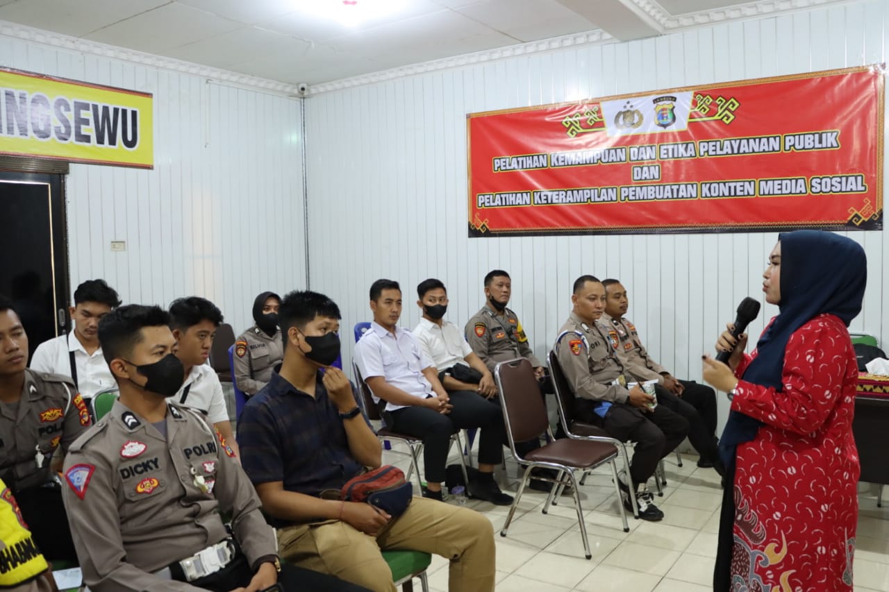 Tingkatkan Mutu Pelayanan, Puluhan Personel Polres Pringsewu Ikuti Pelatihan