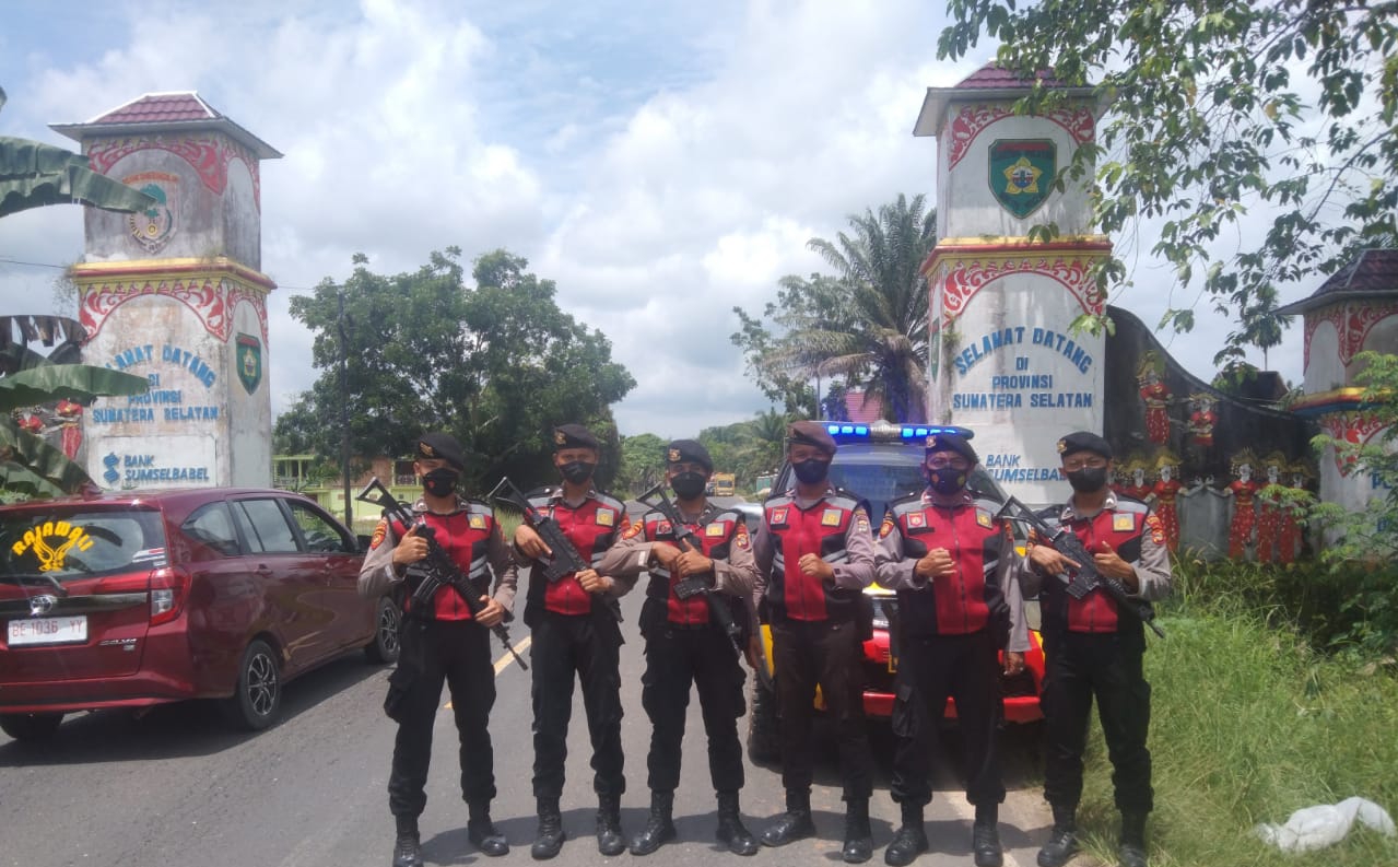Sat Samapta Polres Mesuji Lakukan Patroli di Perbatasan Guna Menjaga Situasi Kamtibmas Tetap Kondusif