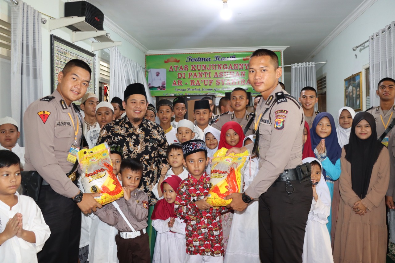 Siswa Latja di Polresta Bandar lampung Gelar Anjangsana dan Silaturahmi ke Panti Asuhan Ar Rauf Syahira