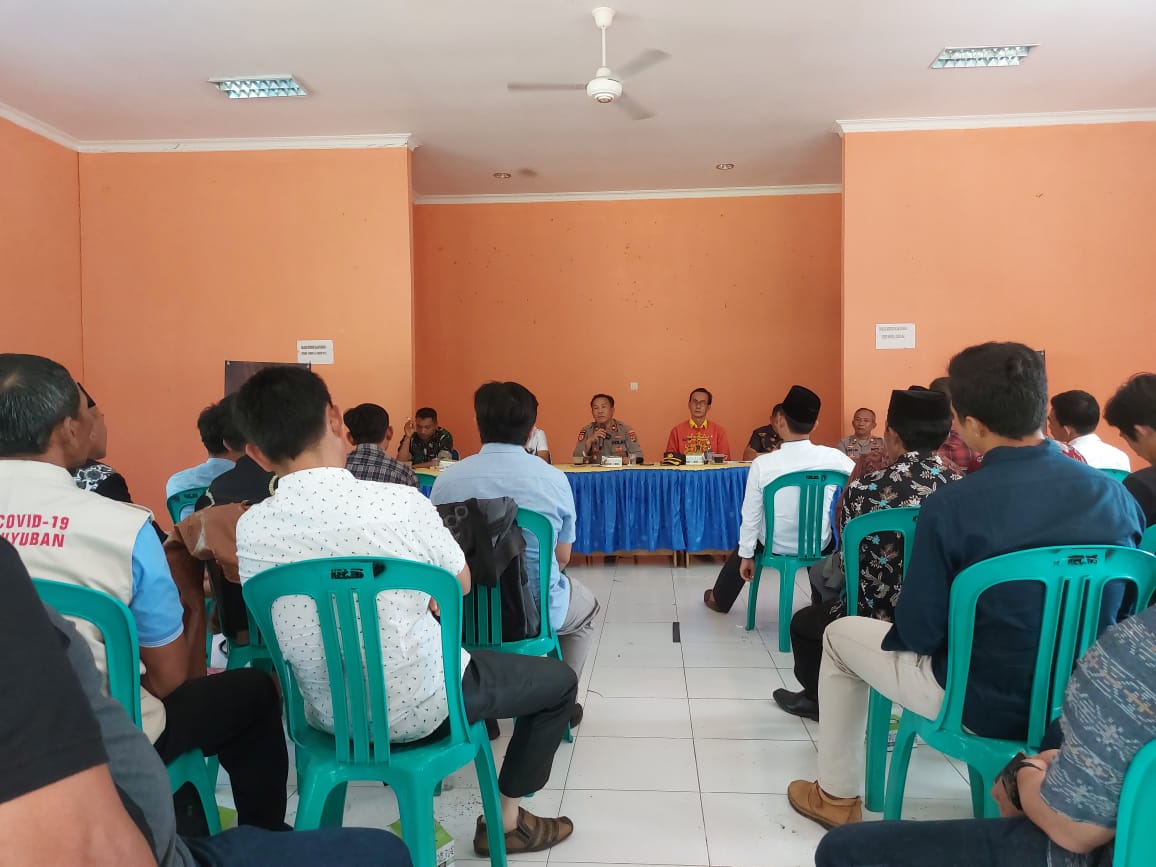 Wakapolres Pesawaran lakukan Kegiatan Bincang Kamtibmas, Jelang Pilkades Serentak Kabupaten Pesawaran