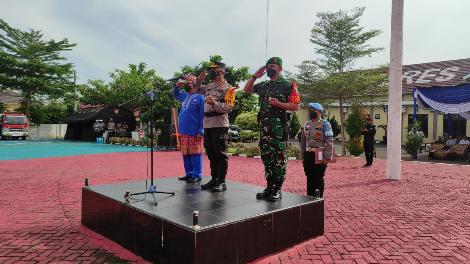 Momentum Nataru, Polres Pesawaran Gelar Pasukan Operasi Lilin 2022