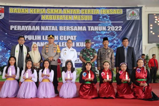Kapolres Mesuji Hadiri Perayaan Natal Bersama