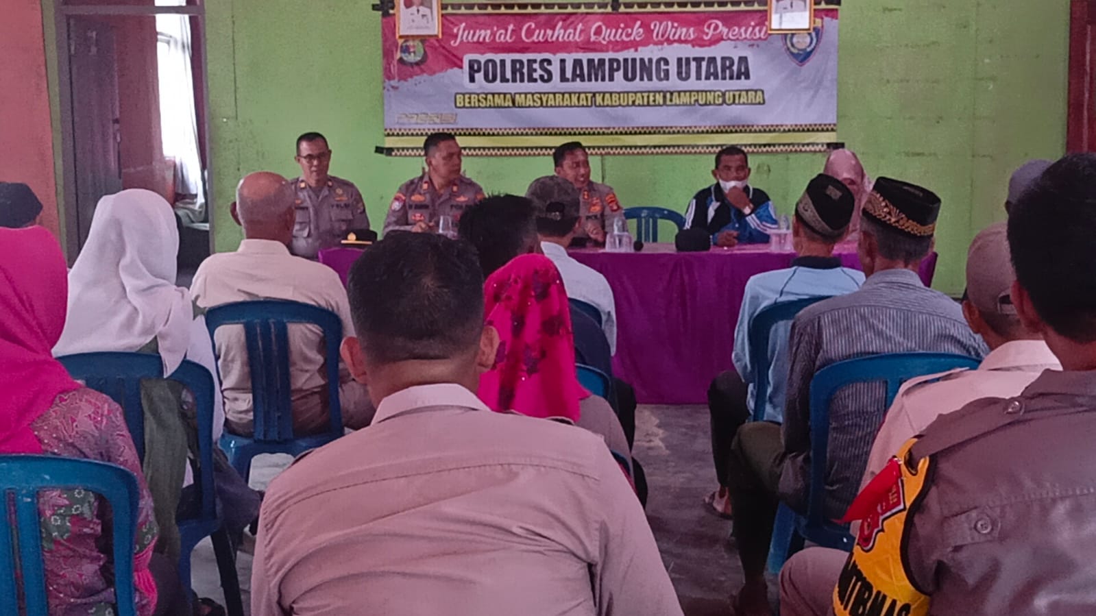 Serap Aspirasi Masyarakat, Kapolres Lampung Utara Gelar Kegiatan 'Jumat Curhat'