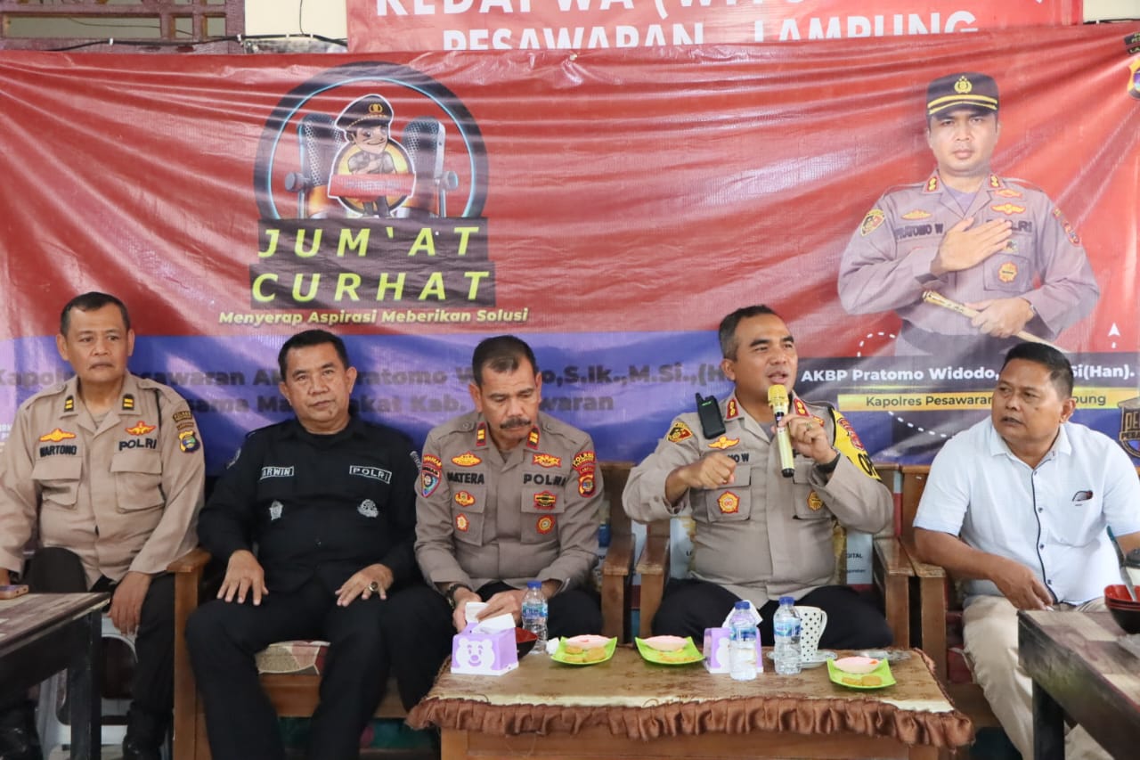 Jum'at Curhat, Kapolres Pesawaran tampung Aspirasi Masyarakat