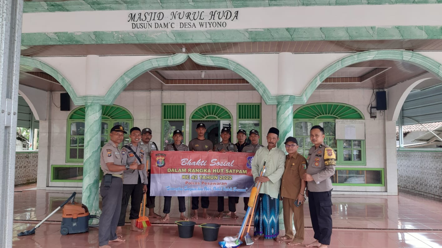 Mitra Polri, Polres Pesawaran Rayakan HUT Satpam Ke-42 Tahun 2022