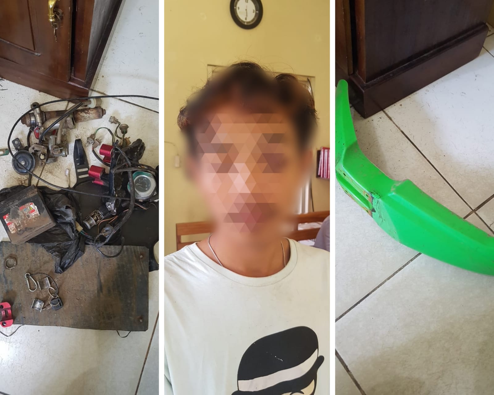Tekab 308 Presisi Polsek Gedung Tataan Berhasil Tangkap Pelaku Curat