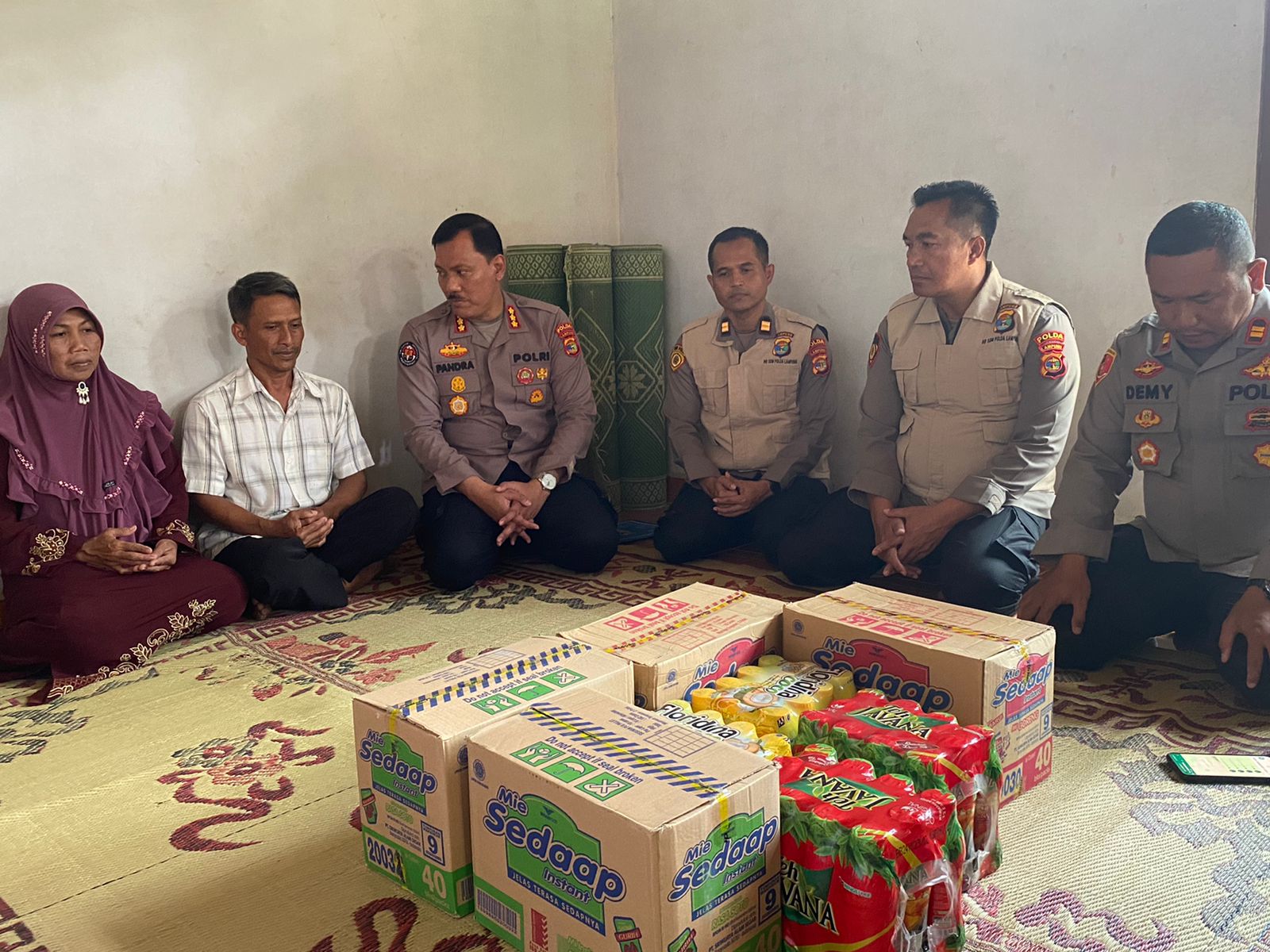 Bupati Lampung Utara minta Polda Lampung, berikan bantuan pendampingan Psikologi terhadap Keluarga Korban Curas