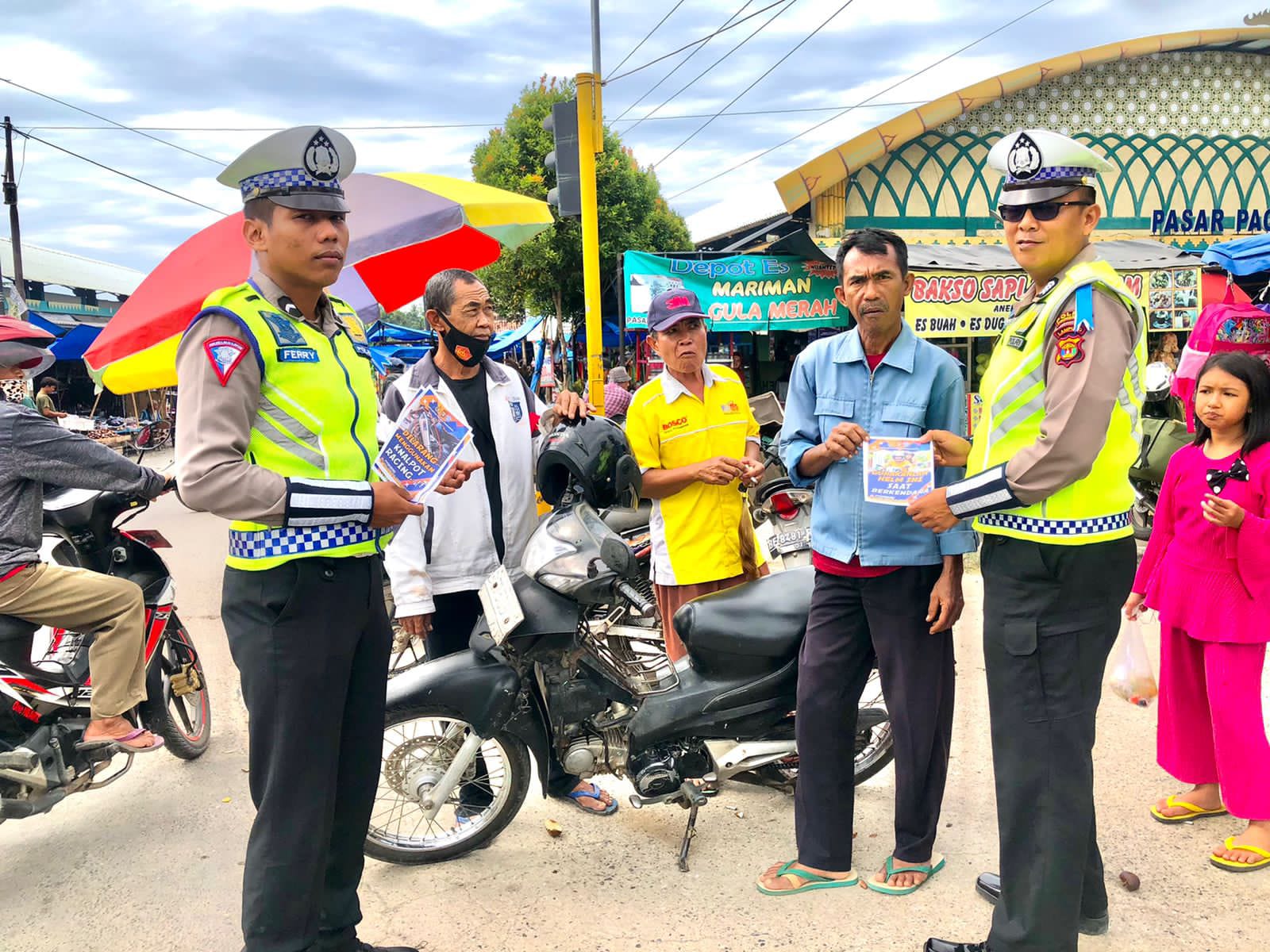 Operasi Keselamatan, Polres Pringsewu Edukasi Tertib Berlalu Lintas Para Pengguna Jalan