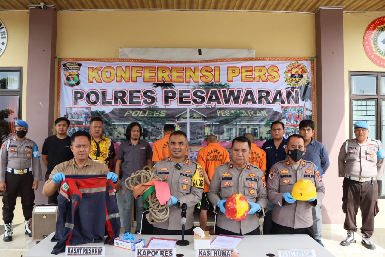 Pencuri Tiang Kabel Internet Diringkus Polisi, Diduga Jaringan Lintas Kabupaten