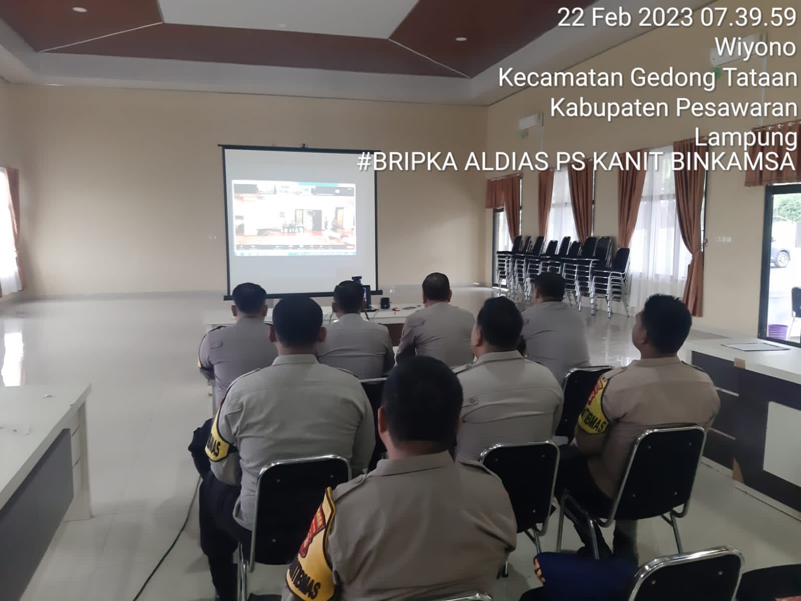 Tingkatkan Kemampuan Bhabinkamtibmas, Sat Binmas Polres Pesawaran Laksanakan Binkatpuan