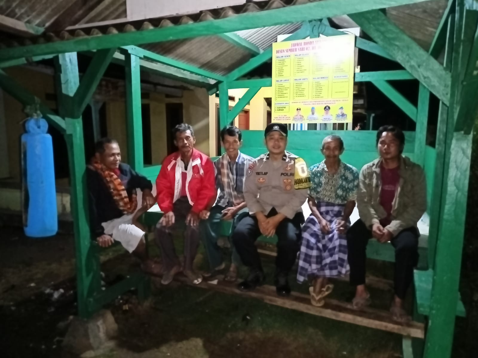 Jaga Kamtibmas, Aipda Yekti Sambangi Poskamling
