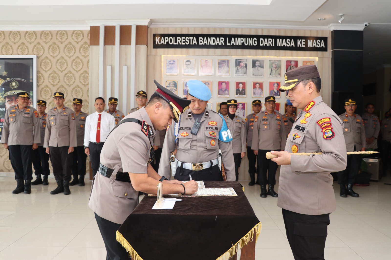 Kompol Try Maradona, S.I.K., MH., Resmi Menjabat Kapolsek Kedaton