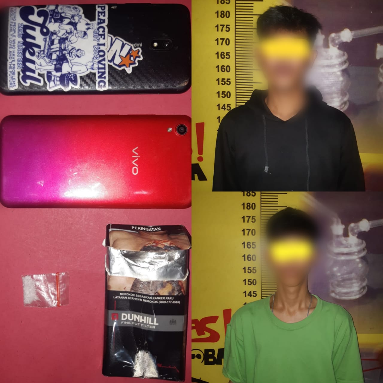 Lagi-Lagi Sat Narkoba Polres Pesawaran Tangkap 2 Orang Pemuda Pemilik Narkotika Jenis Sabu
